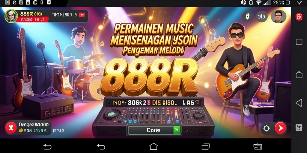 Tampilan gameplay menarik dari 888R dalam pengalaman musik.