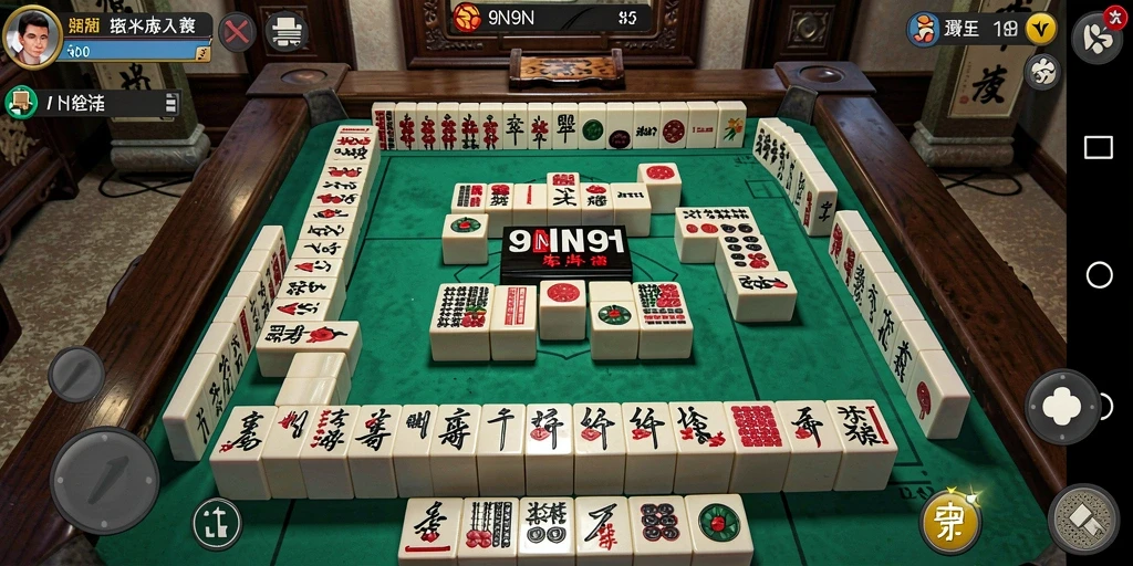 Screenshot gameplay Mahjong 9N9N yang menantang dan seru.