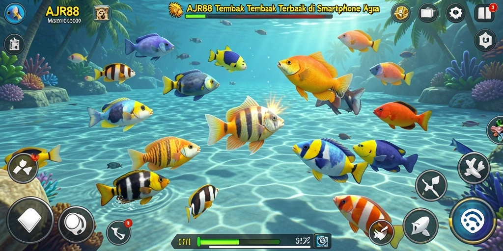 Tangkapan ikan spektakuler dalam game Tembak Ikan.
