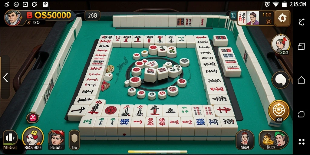 Tampilan gameplay seru dan menantang di BOS5000 Mahjong.