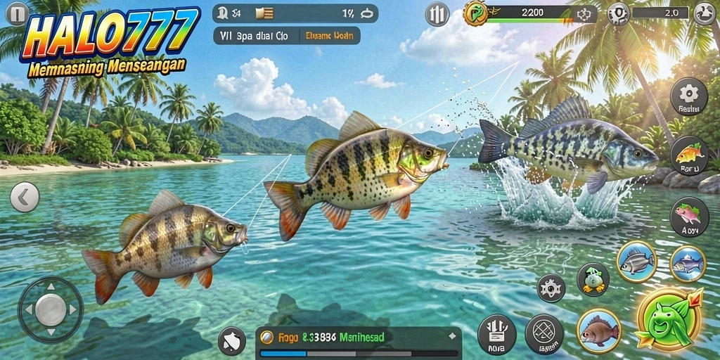Tangkapan ikan yang menarik dalam gameplay HALO777.