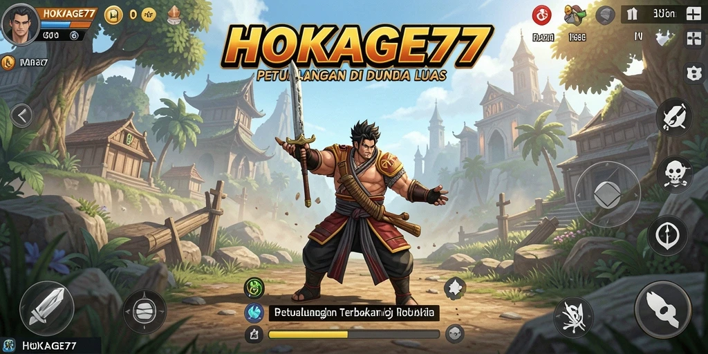 Screenshot HOKAGE77 menampilkan gameplay yang kaya akan eksplorasi dunia terbuka.