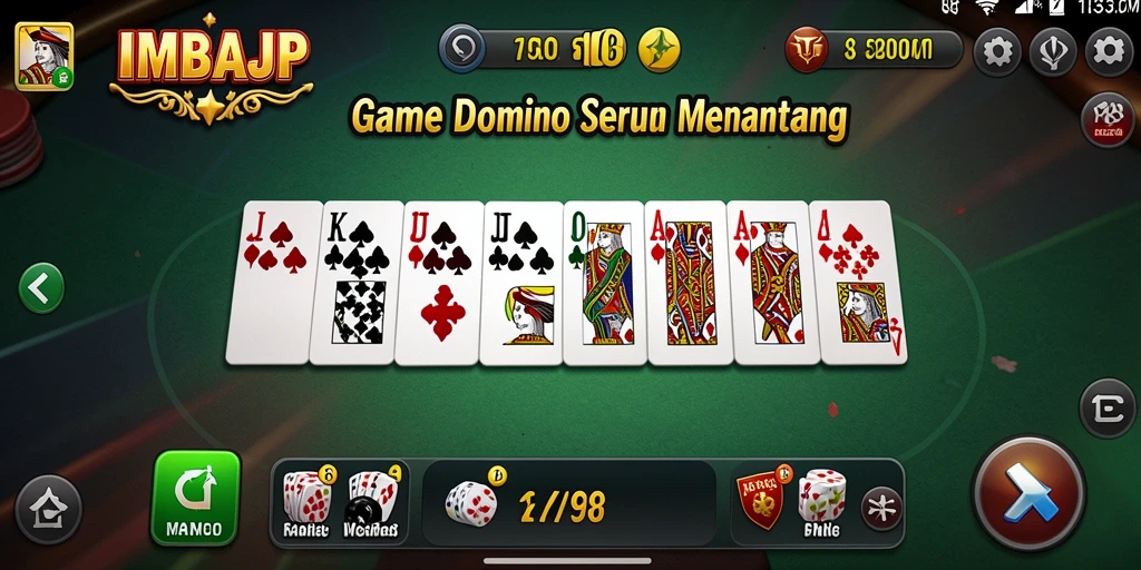 Tampilan gameplay menarik dari IMBAJP dengan desain yang intuitif.