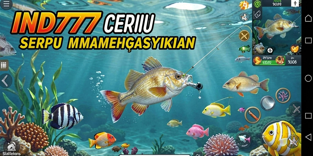 Tampilan gameplay IND777 dengan aksi memancing yang seru.