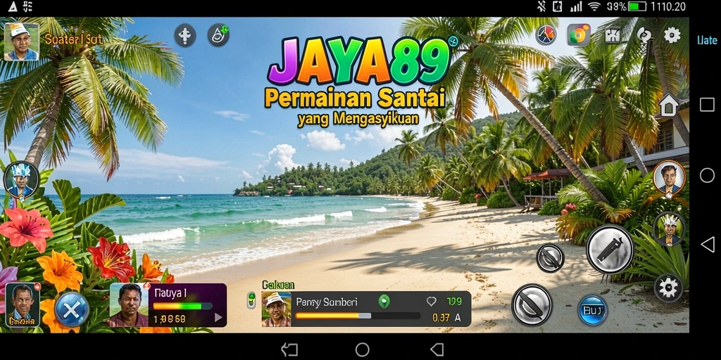 Tampilan gameplay JAYA89 yang ceria dan menggembirakan.