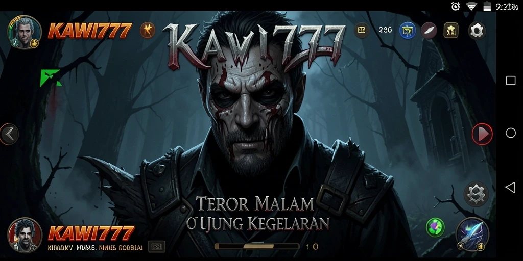 Tampilan menyeramkan gameplay KAWI777 yang menghadirkan ketegangan.