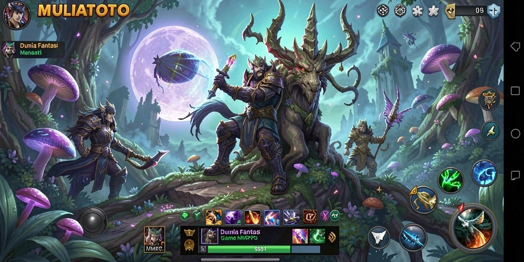 Tampilan gameplay menarik di MULIATOTO dengan aksi pertarungan mendebarkan.