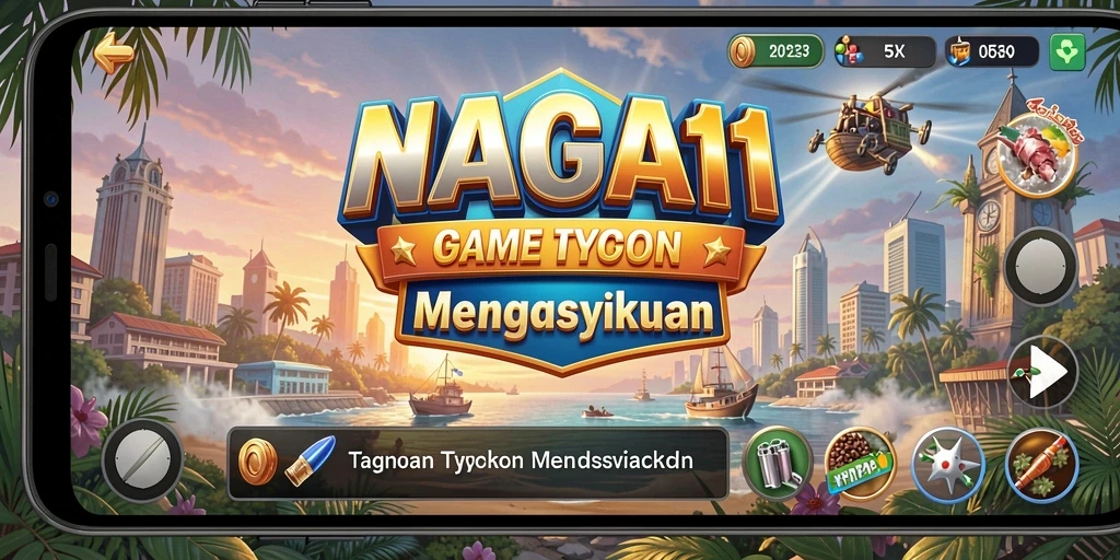 Tampilan gameplay NAGA11 yang menarik dalam simulasi Tycoon.