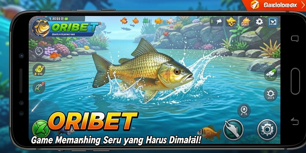 Tangkapan ikan besar di ORIBET dengan latar belakang yang indah.