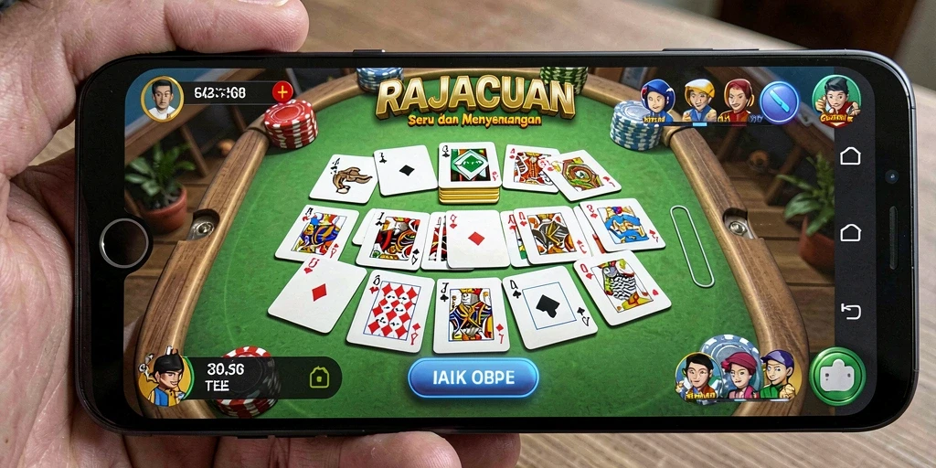 Gameplay Gaple yang seru dan interaktif.