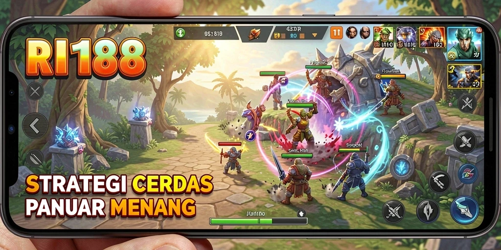 Screenshot gameplay RI188 yang menunjukkan pertarungan strategis yang mendebarkan.