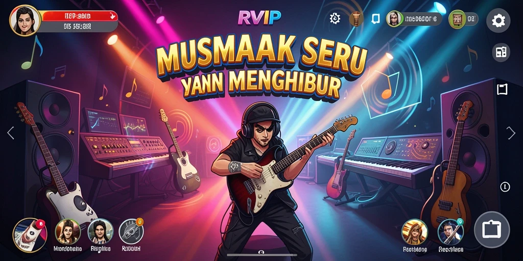 Screenshot utama RVIP menampilkan gameplay yang seru dan interaktif.