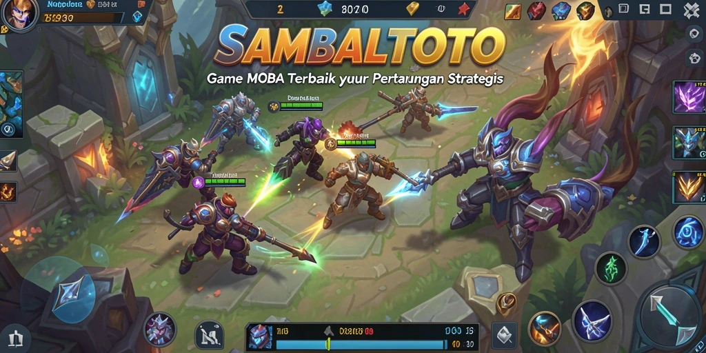 Screenshot gameplay SAMBALTOTO yang menunjukkan aksi seru di arena pertempuran.