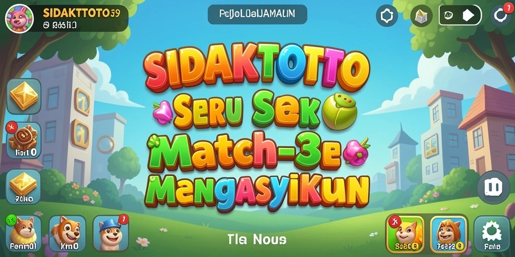 Tampilan gameplay seru SIDAKTOTO yang penuh warna dan menantang.