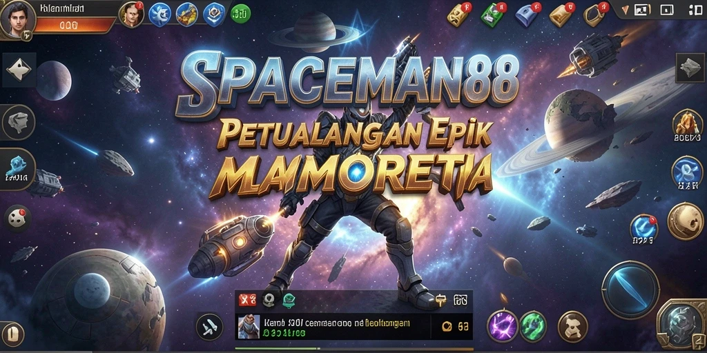 Tampilan gameplay SPACEMAN88 yang menarik dan dinamis.